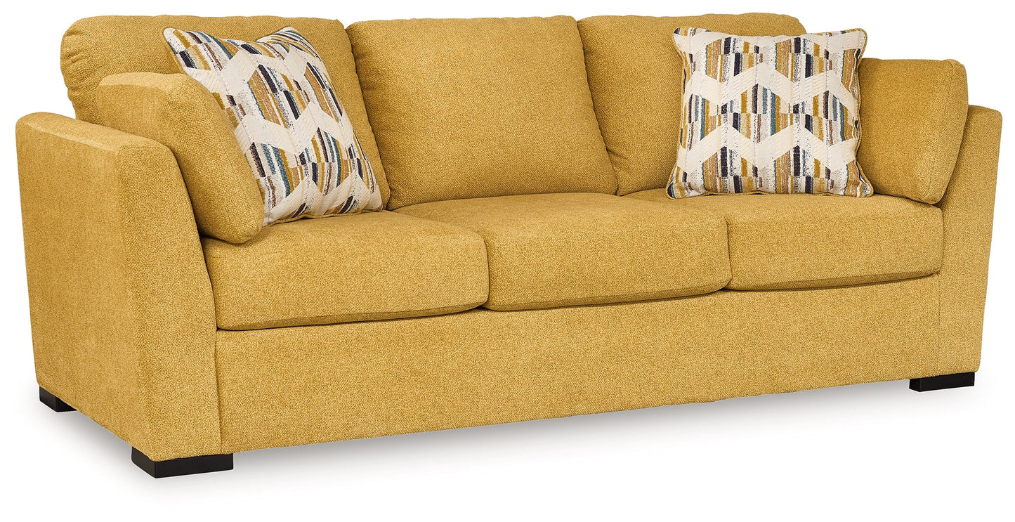 Keerwick Sunflower Sofa and Loveseat