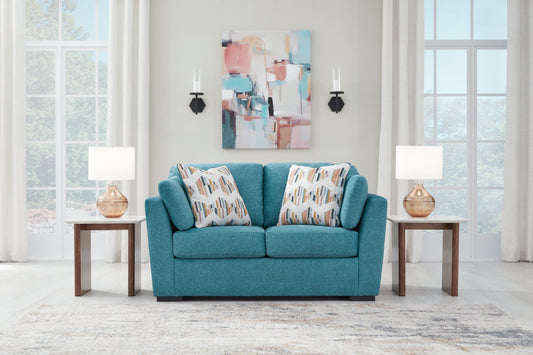 Keerwick Teal Loveseat