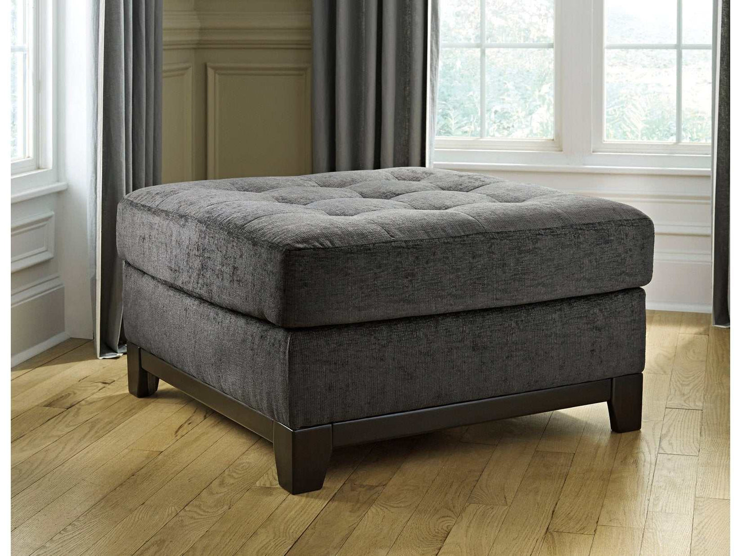 Reidshire Steel Oversized Accent Ottoman