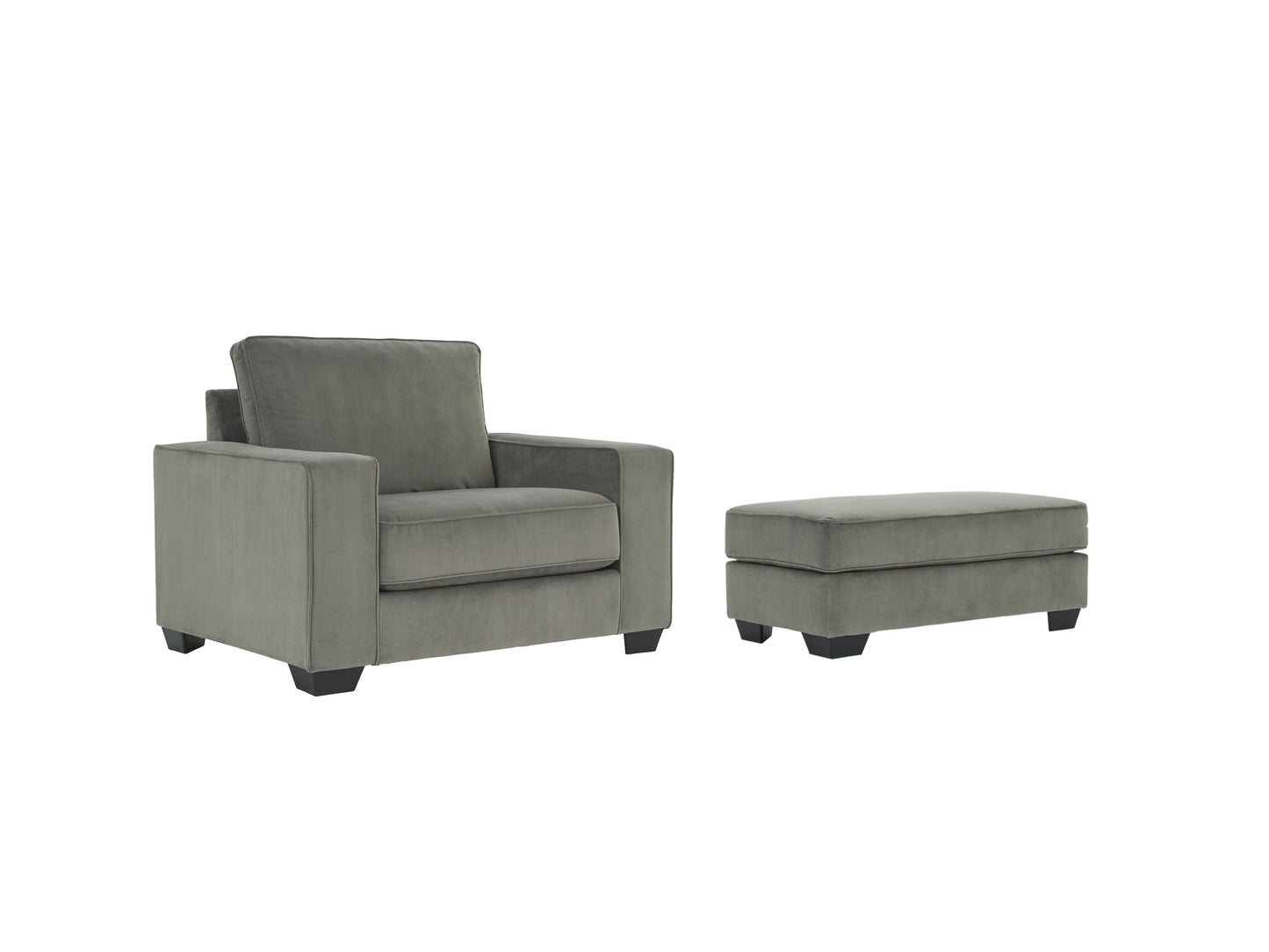 Angleton Sandstone Oversized Chair and Ottoman