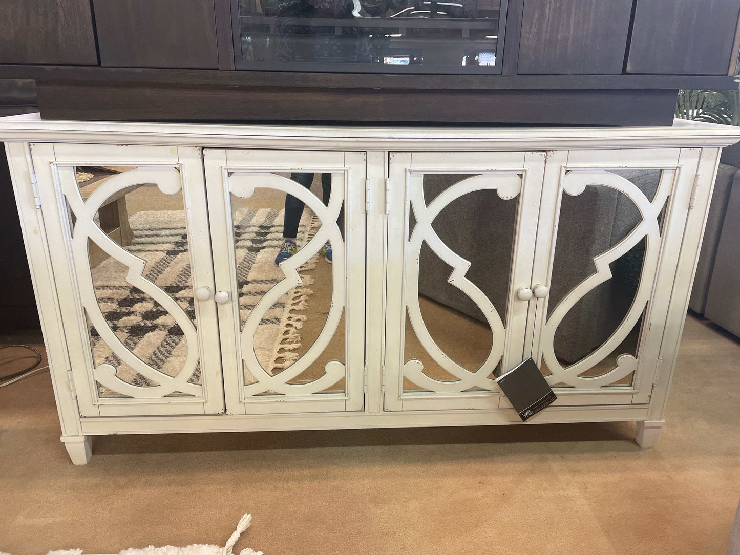 Mirimyn Off White Accent Cabinet w/ 4 Door