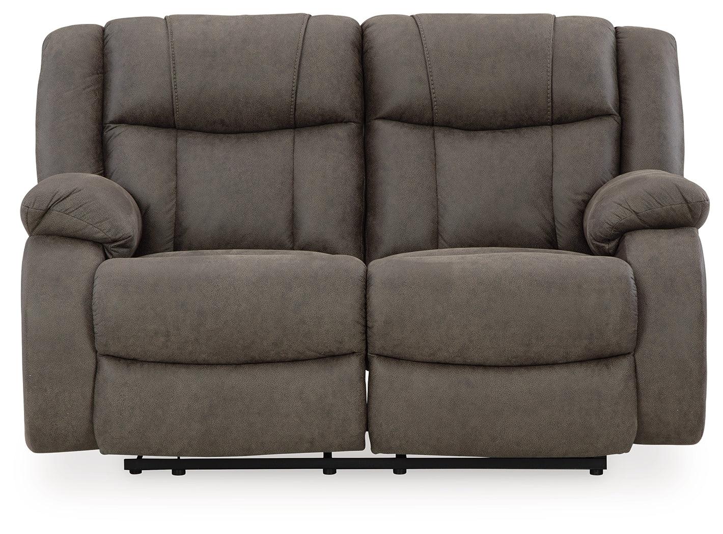 First Base Gunmetal Reclining Sofa, Loveseat and Recliner