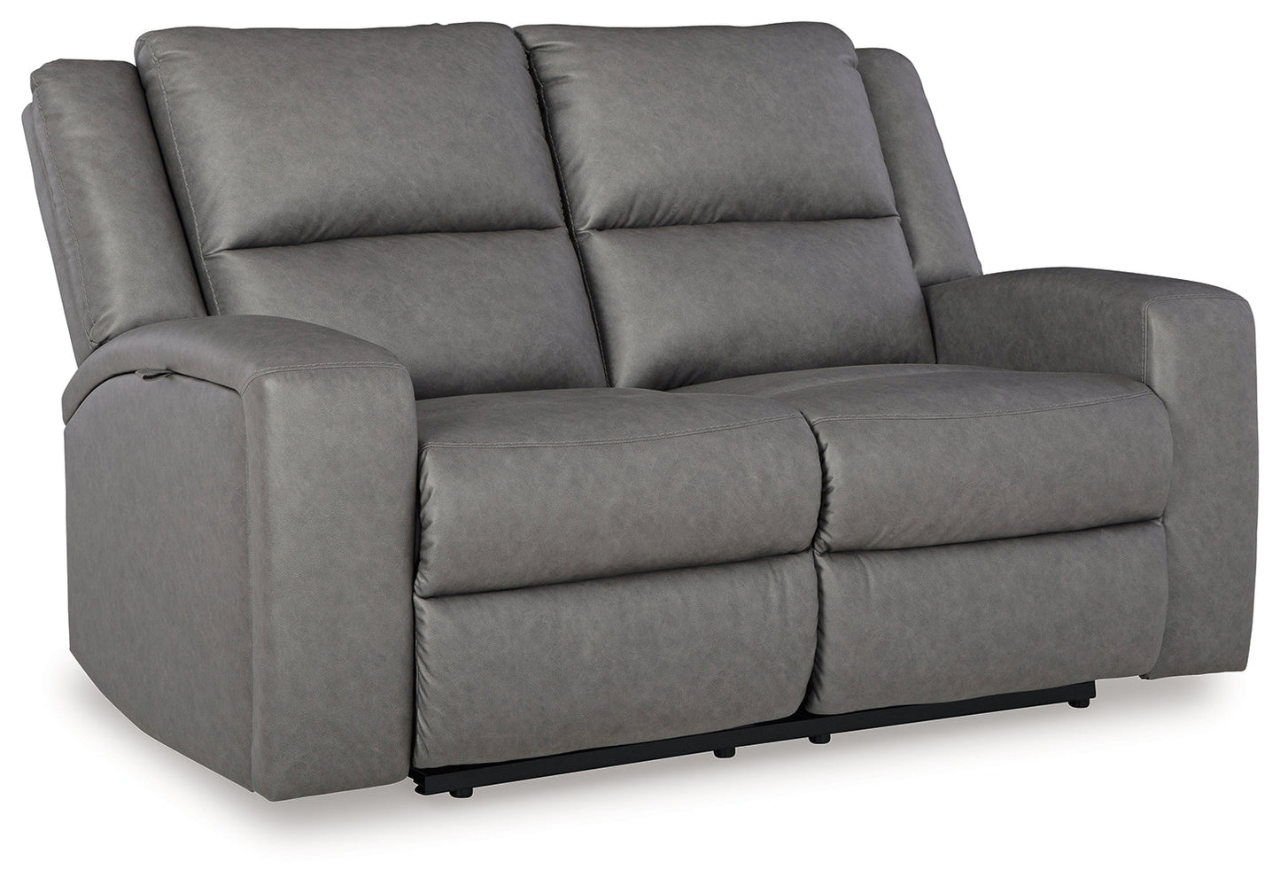 Brixworth Gray Reclining Loveseat