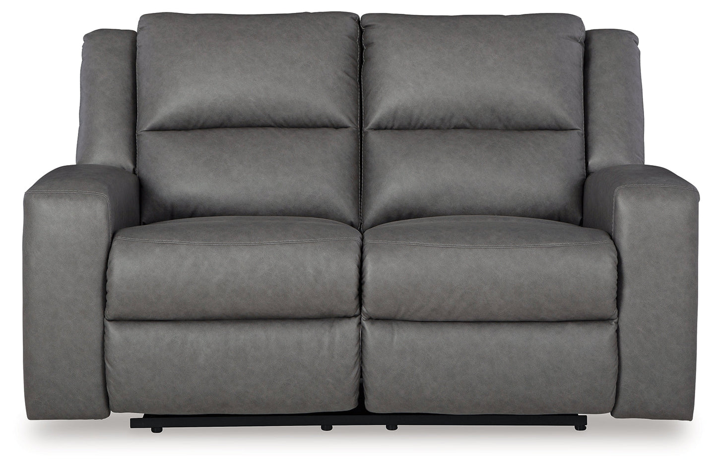 Brixworth Gray Reclining Loveseat