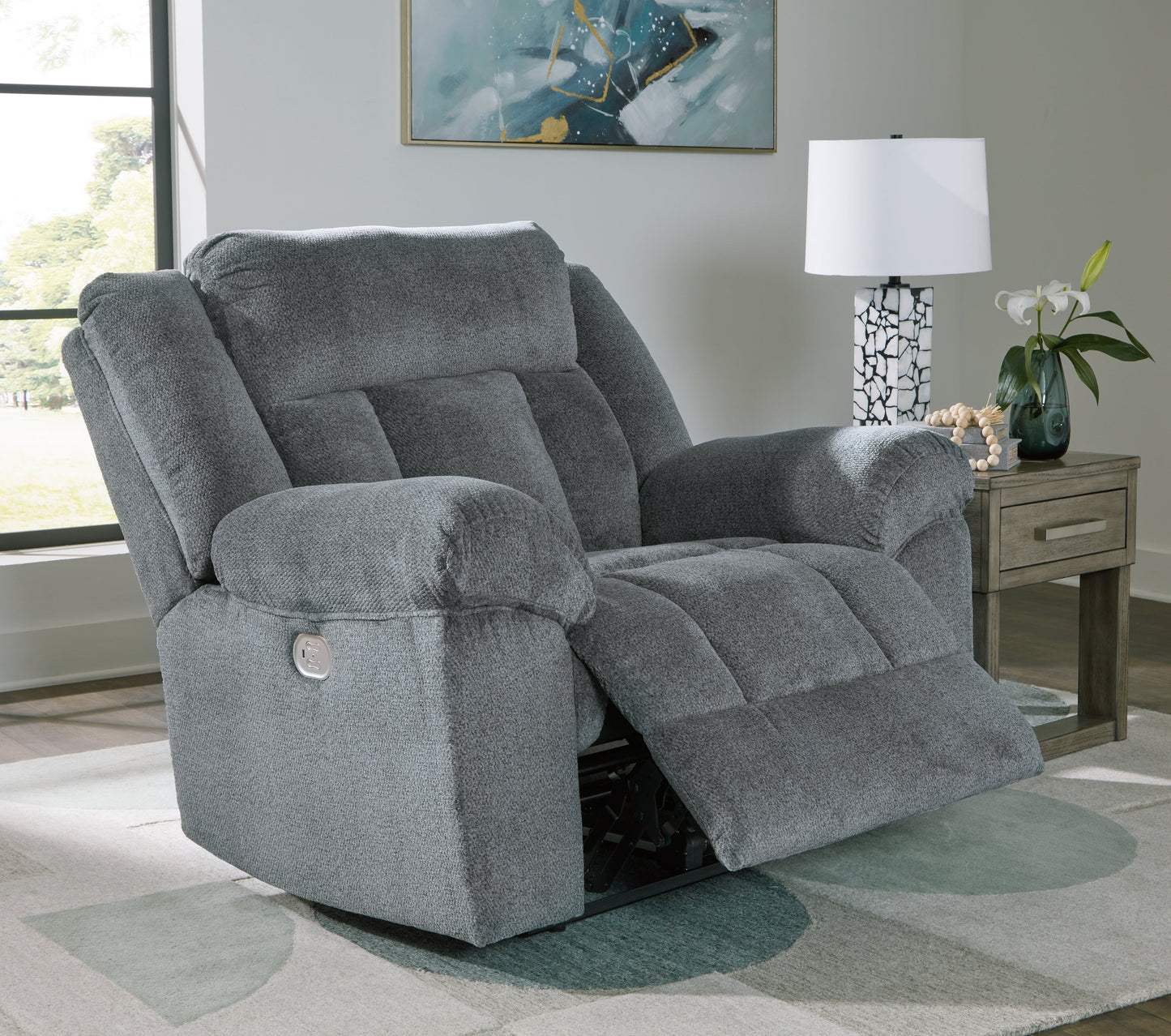 Tip-Off Slate Power Recliner