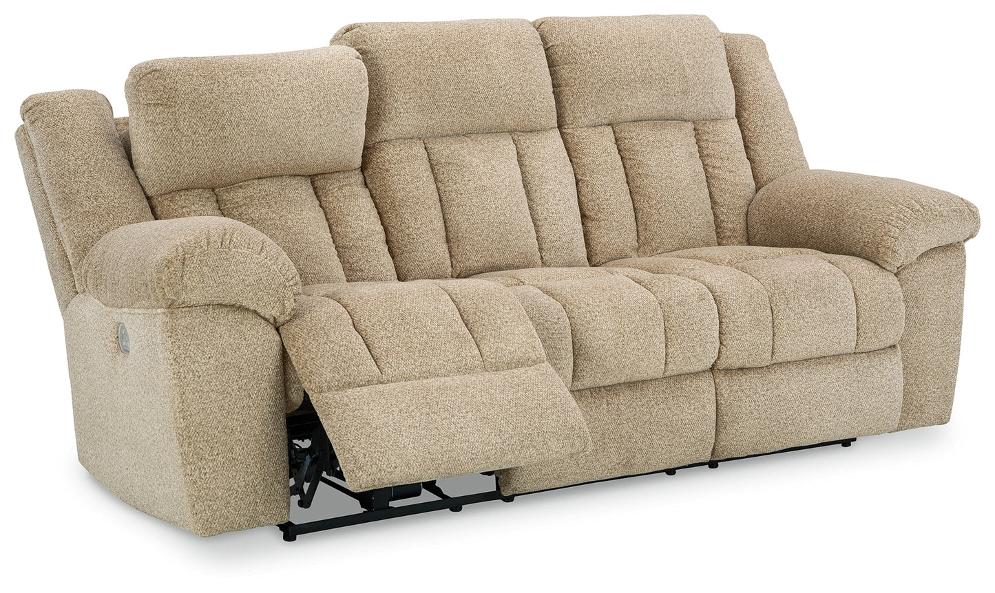 Tip-Off Wheat Power Reclining Sofa