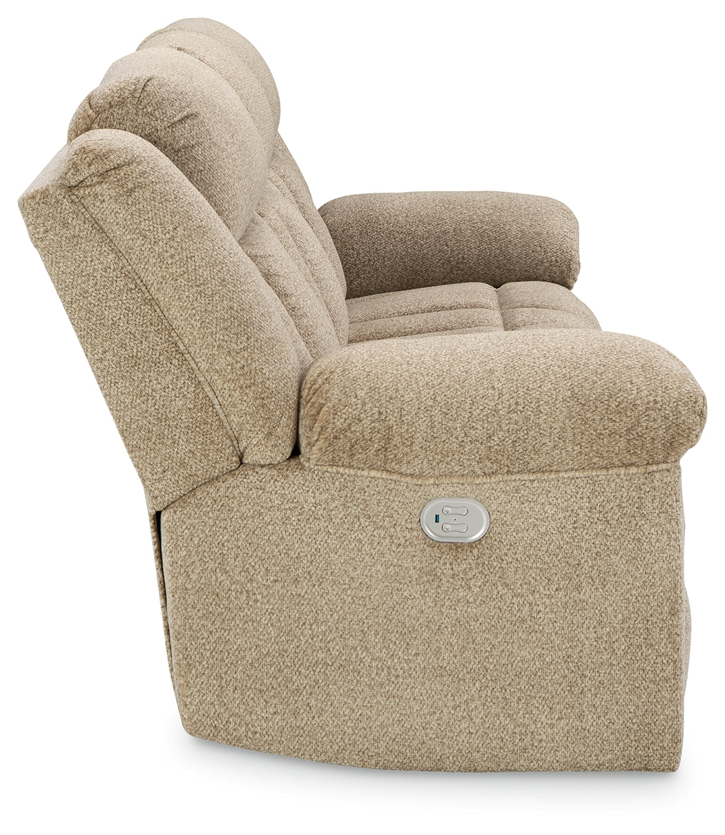 Tip-Off Wheat Power Reclining Sofa