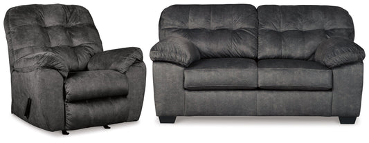 Accrington Granite Loveseat and Recliner