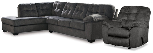 Accrington Granite 2-Piece Sectional with Recliner