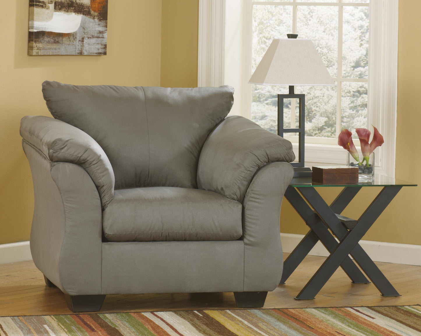 Darcy Cobblestone Sofa, Chair and Ottoman