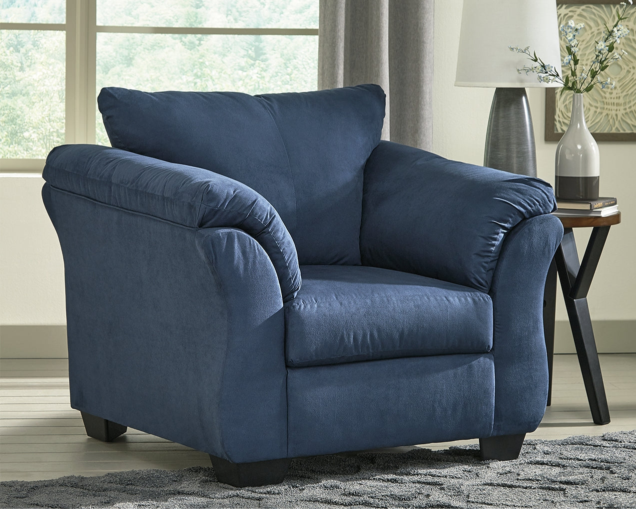 Darcy Blue Loveseat and 2 Chairs