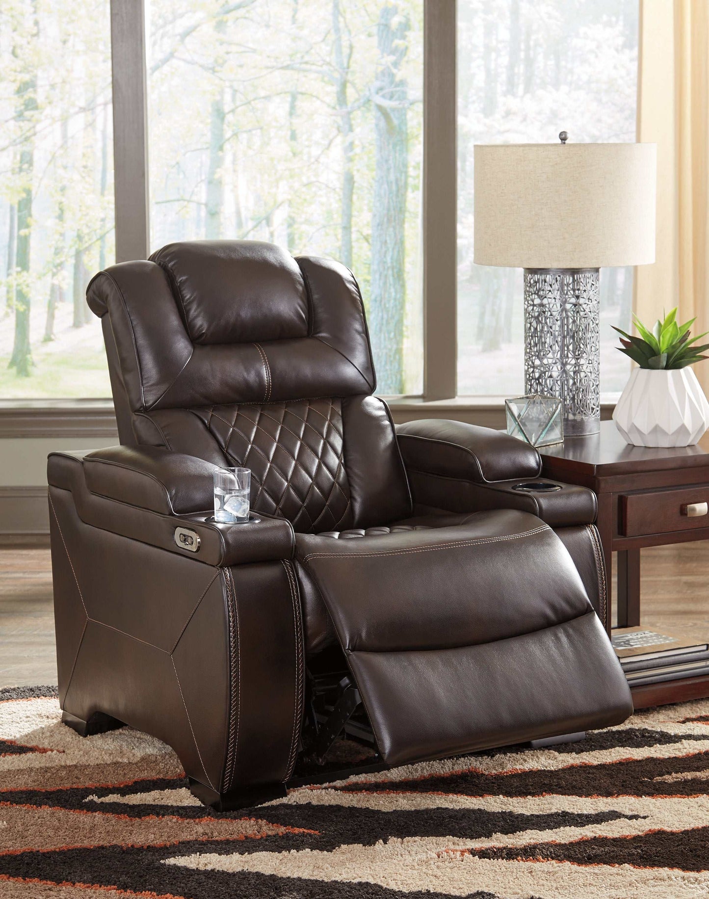 Warnerton Chocolate 3pc Power Reclining Living Room Set