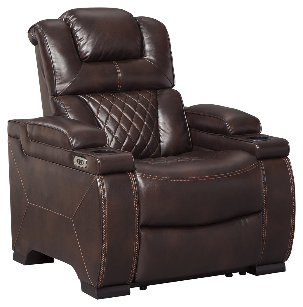 Warnerton Brown Power Reclining Sofa and Recliner