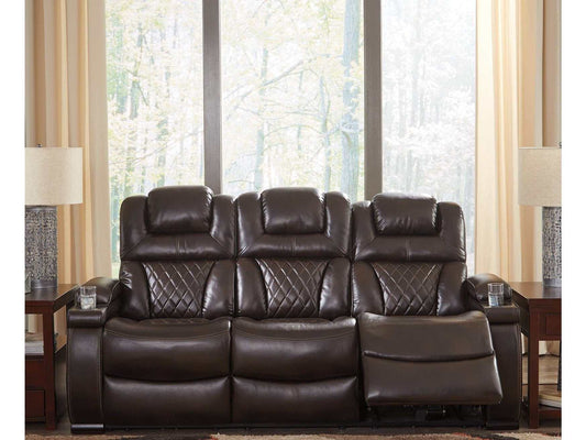 Warnerton Chocolate Power Reclining Sofa