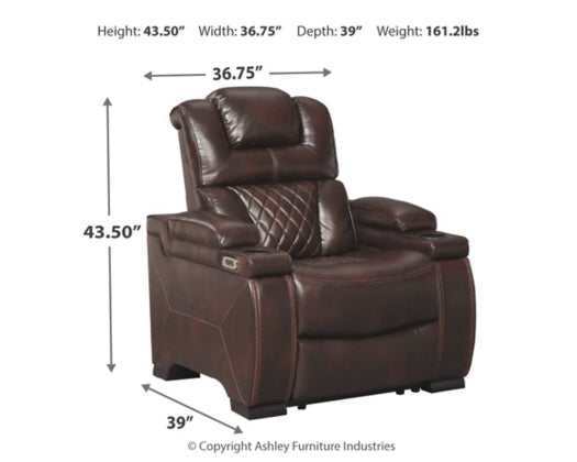 Warnerton Chocolate Power Recliner