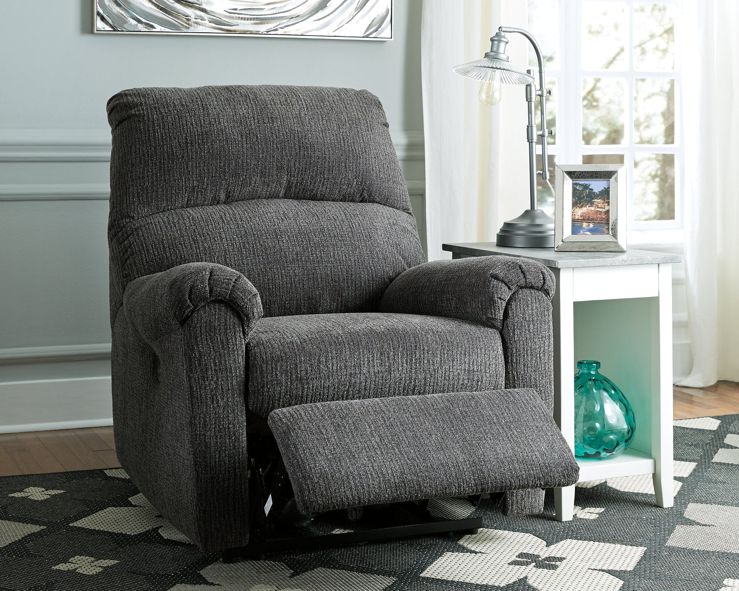 McTeer Charcoal Power Recliner