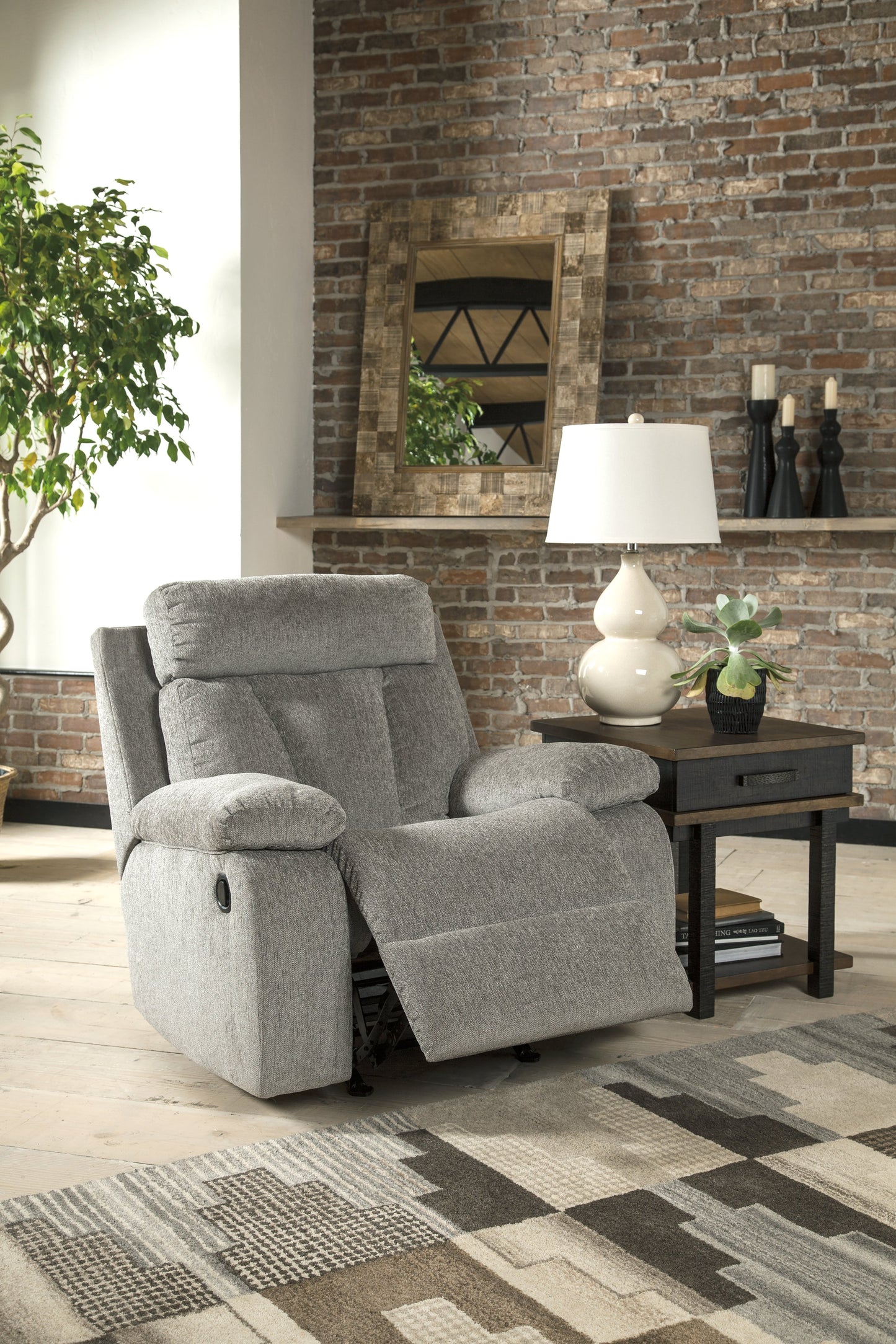 Mitchiner Fog Reclining Loveseat and Recliner