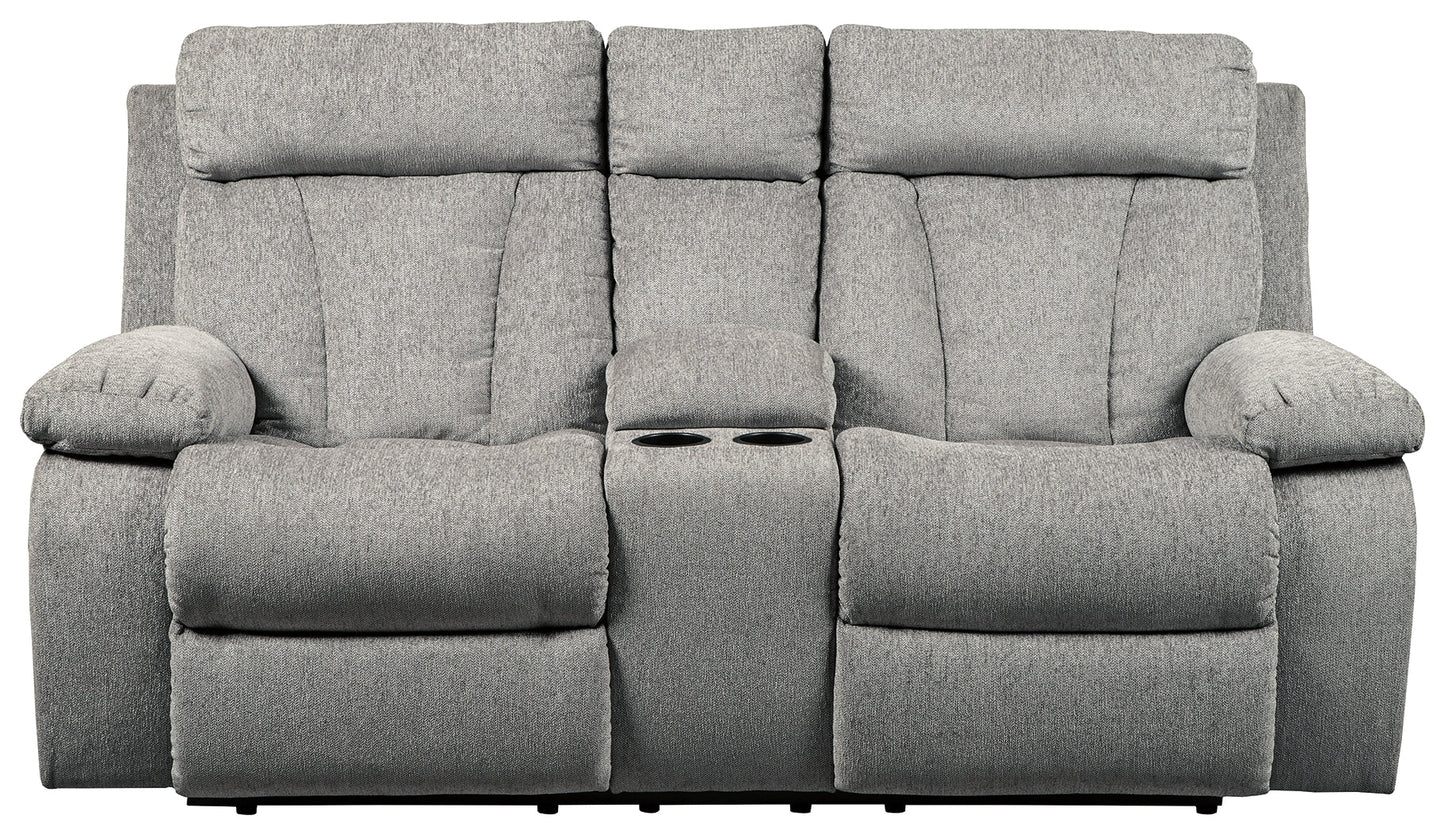 Mitchiner Fog Reclining Sofa and Loveseat with 2 Recliners