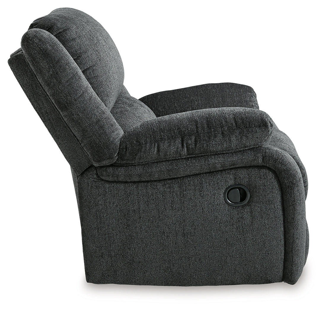 Draycoll Gray Reclining Sofa and Recliner