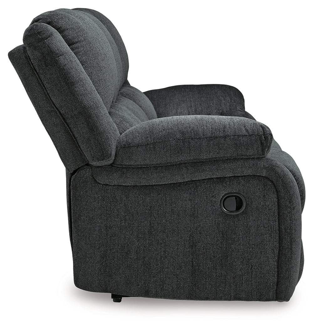 Draycoll Gray Reclining Sofa and Recliner