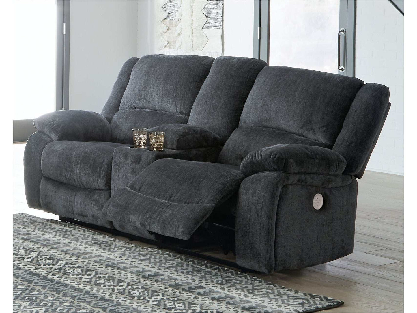 Draycoll Power Reclining Loveseat w/ Console