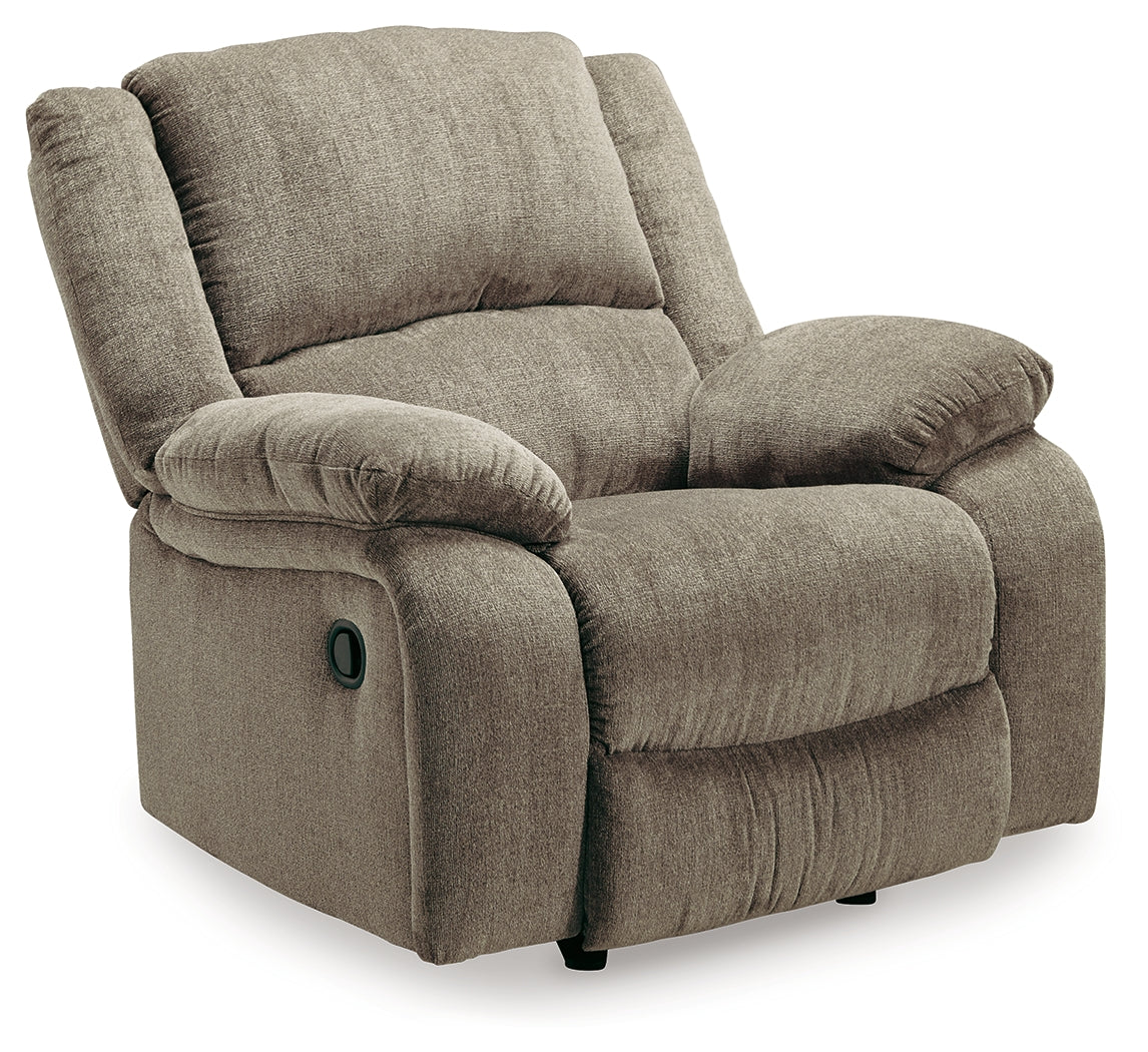 Draycoll Pewter Reclining Sofa, Loveseat and Recliner