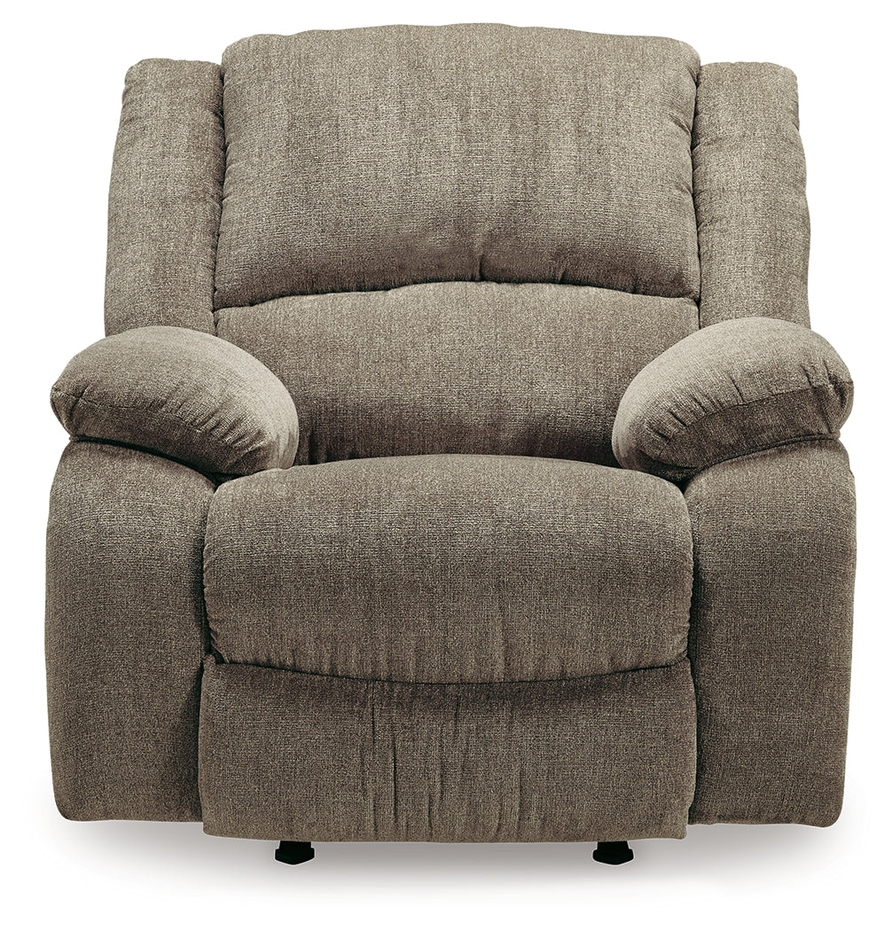 Draycoll Pewter Reclining Sofa, Loveseat and Recliner