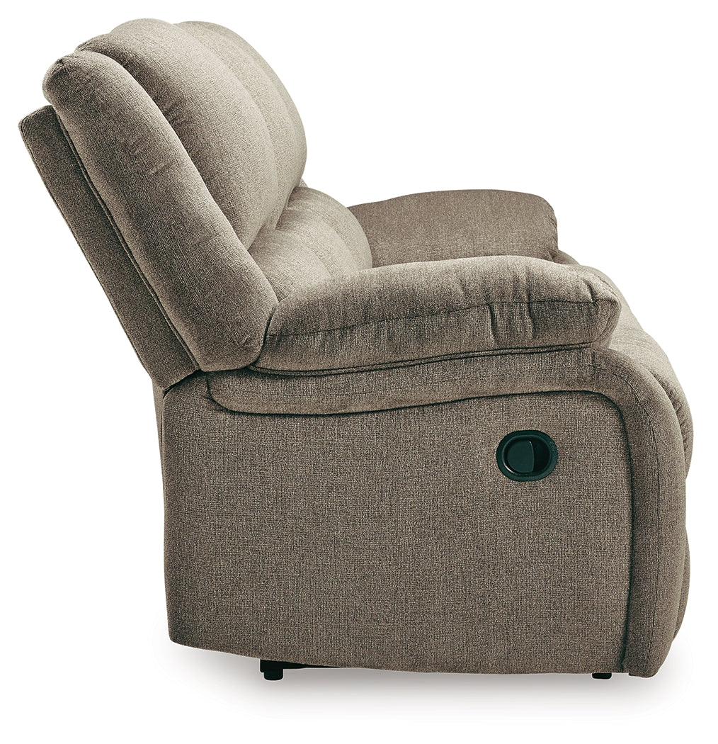 Draycoll Pewter Reclining Sofa, Loveseat and Recliner