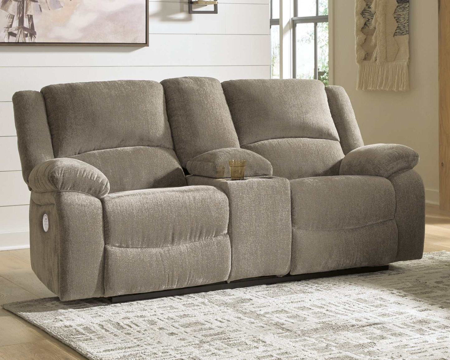 Draycoll Power Reclining Loveseat w/ Console