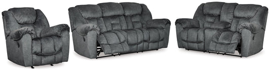 Capehorn Granite Reclining Sofa, Loveseat and Recliner