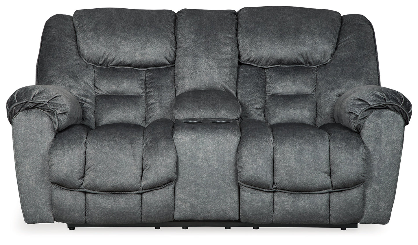 Capehorn Granite Reclining Sofa, Loveseat and Recliner