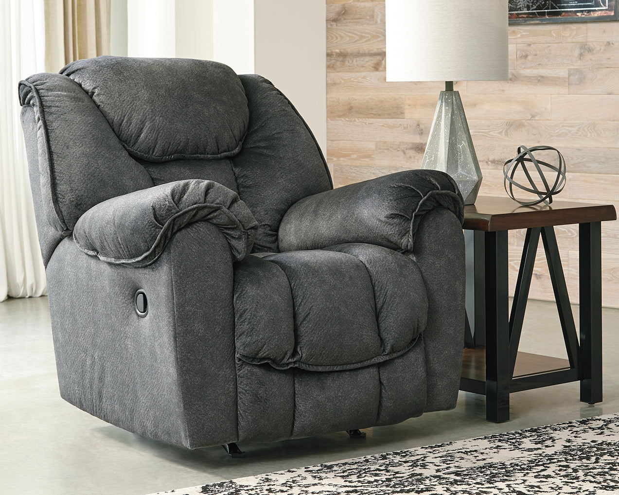 Capehorn Granite Reclining Loveseat and 2 Recliners