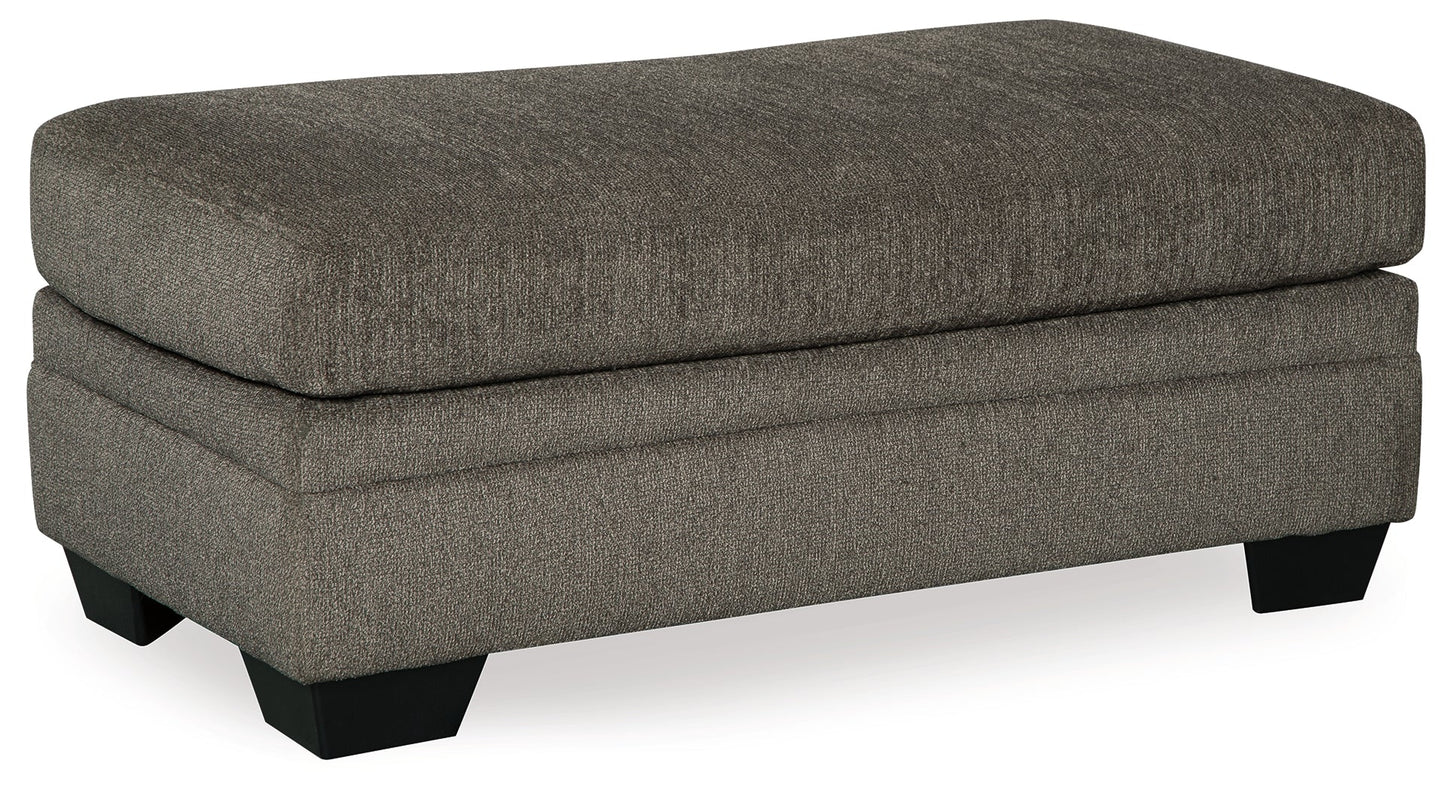 Dorsten Gray Sofa Chaise, Loveseat, and Ottoman