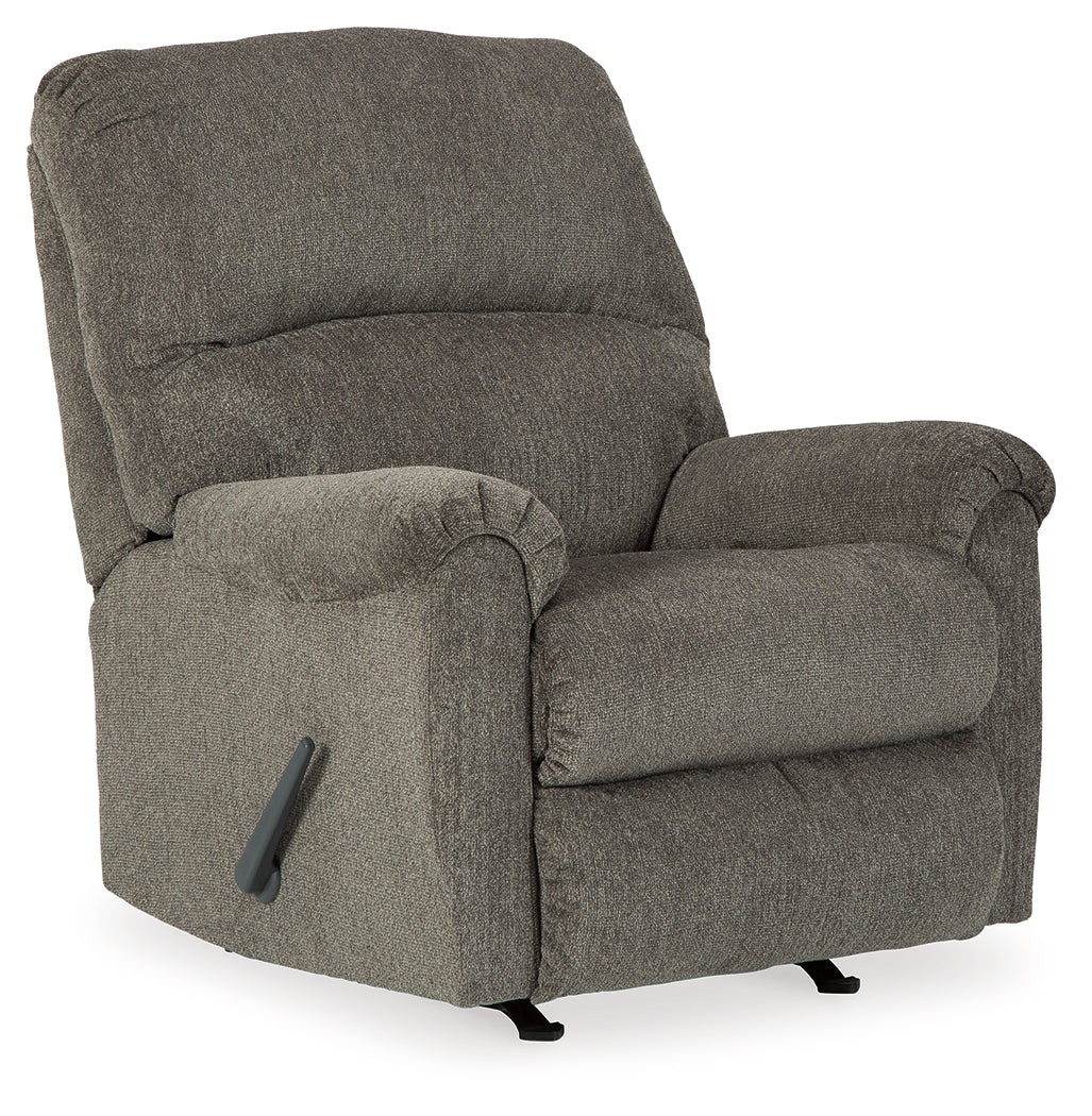 Dorsten Gray Sofa Chaise and Recliner