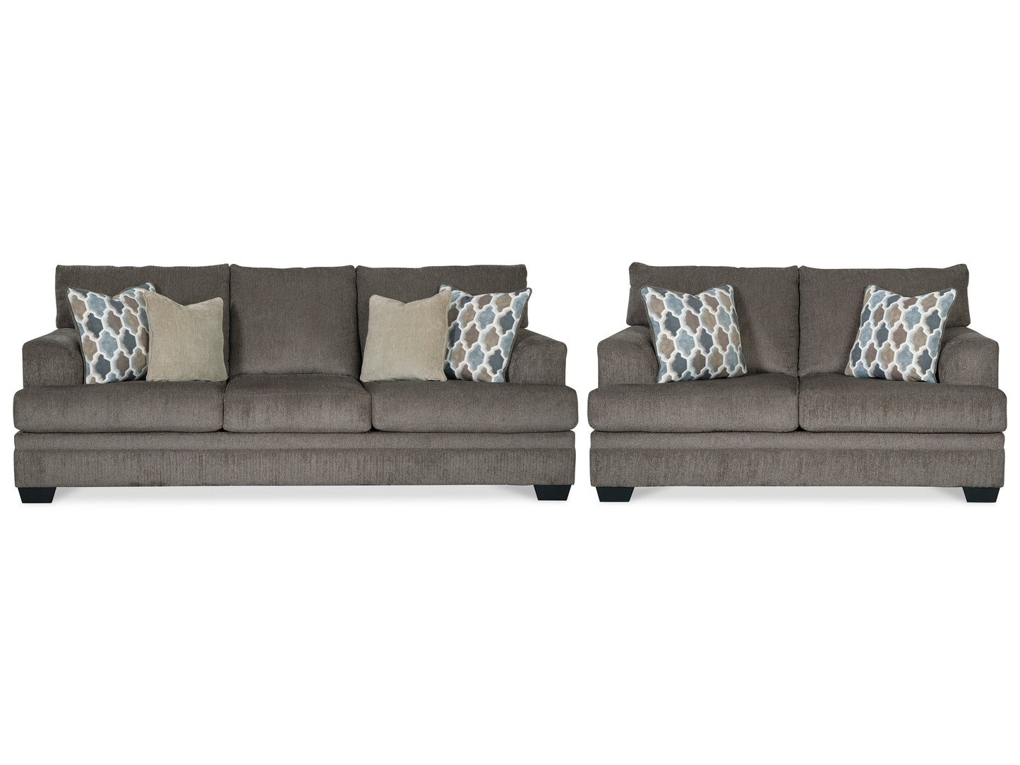 Dorsten Gray Sofa Sleeper and Loveseat