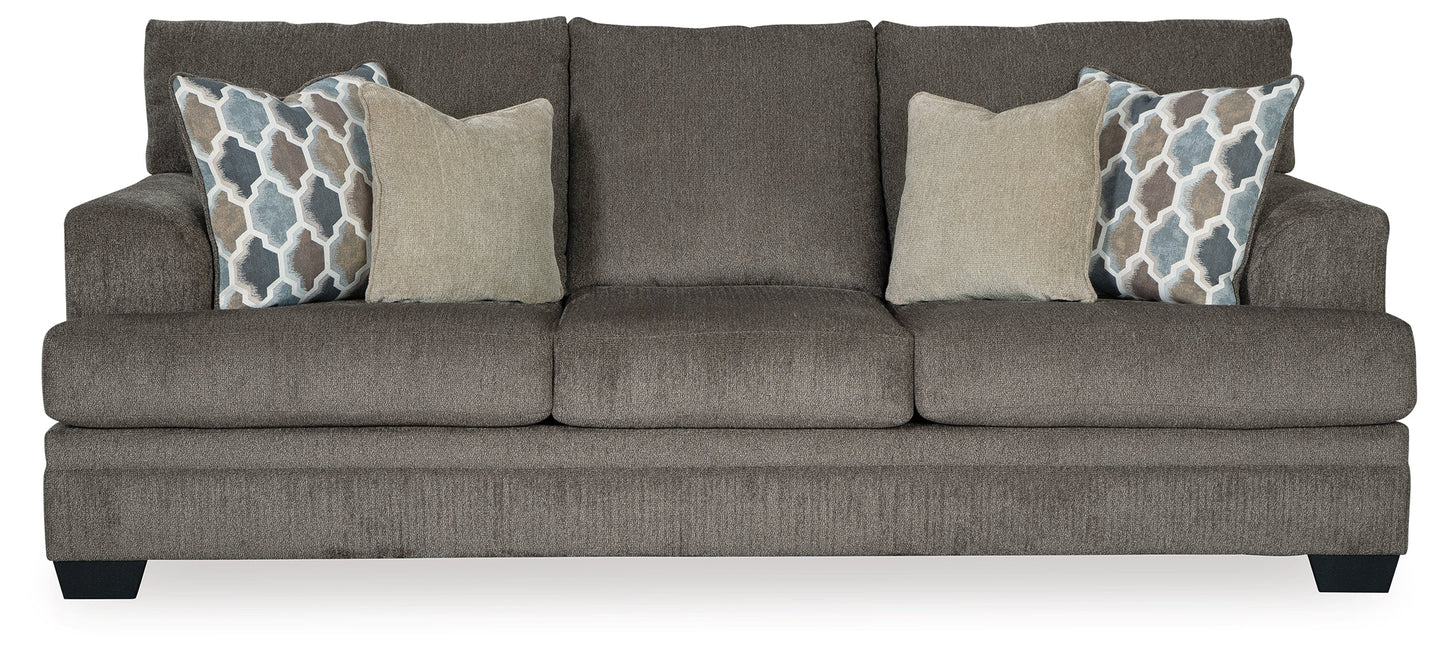 Dorsten Gray Sofa, Loveseat, Oversized Chair and Ottoman