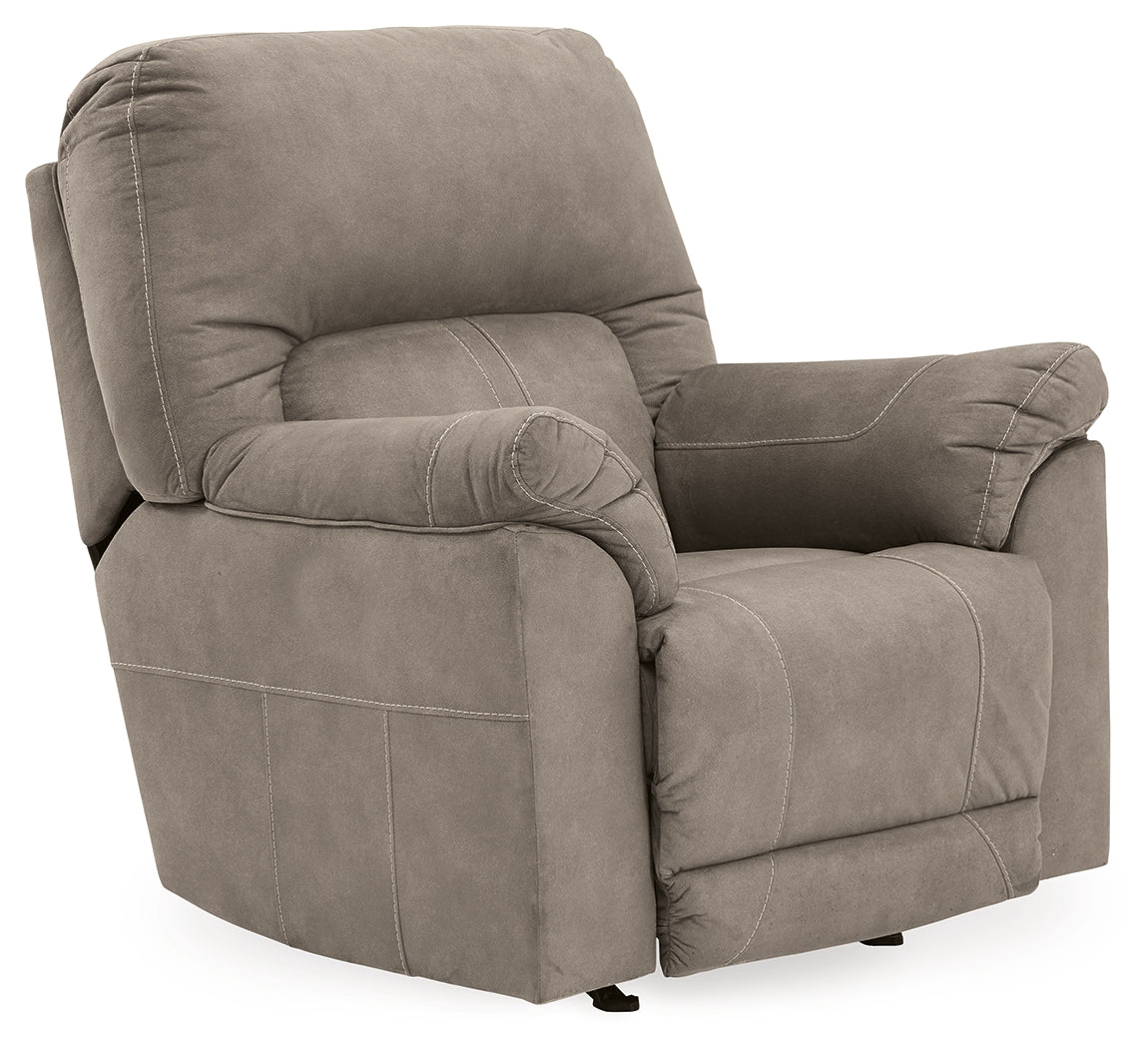 Cavalcade Gray Reclining Sofa, Loveseat and Recliner