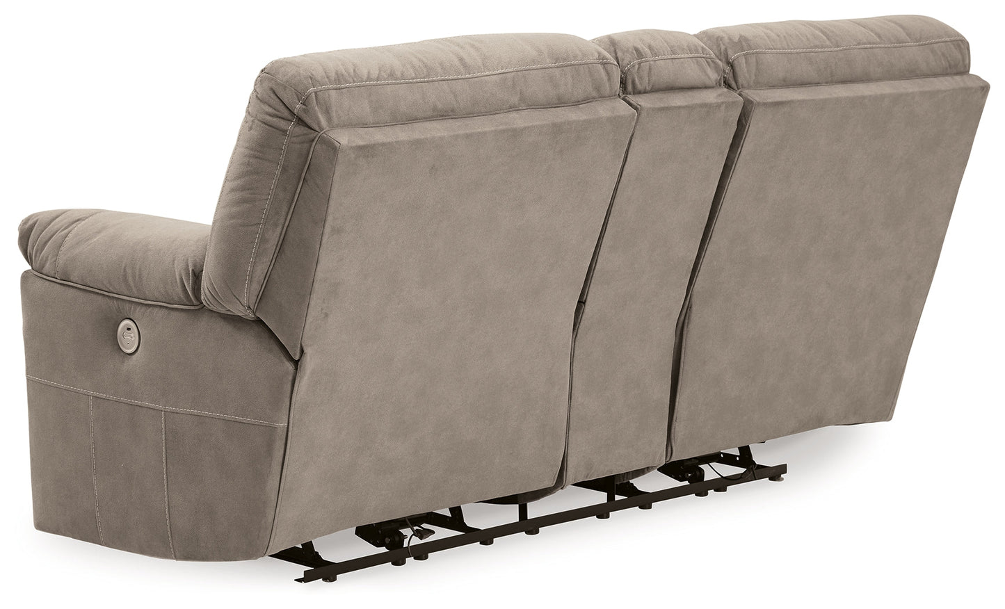 Cavalcade Slate Power Reclining Loveseat with Console