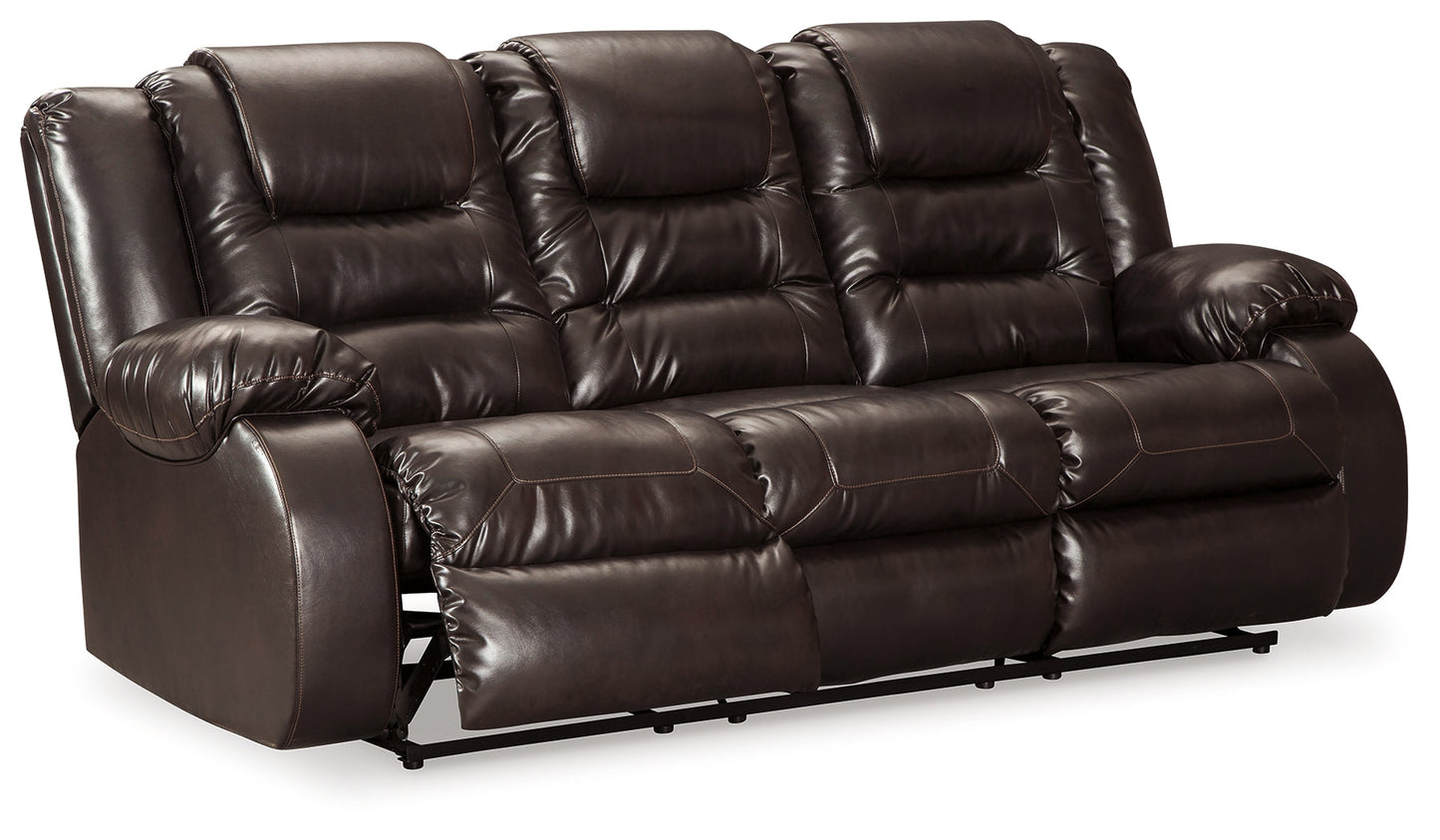 Vacherie Brown Reclining Sofa and Recliner