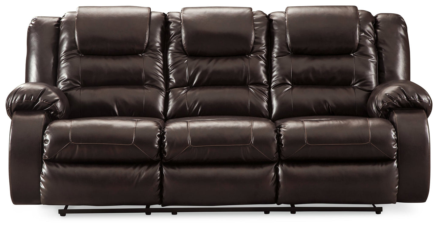 Vacherie Brown Reclining Sofa and Recliner