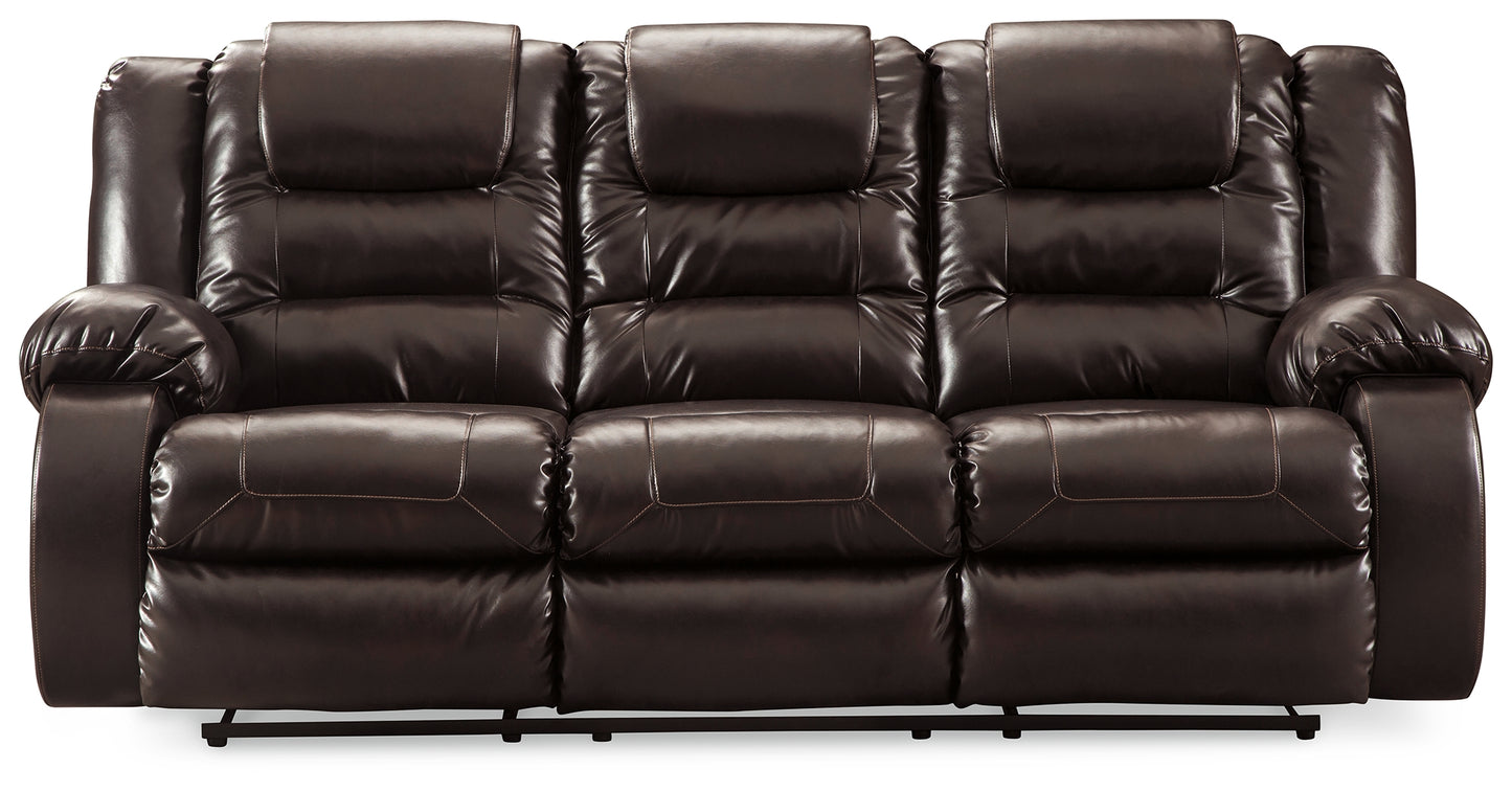 Vacherie Chocolate Reclining Sofa