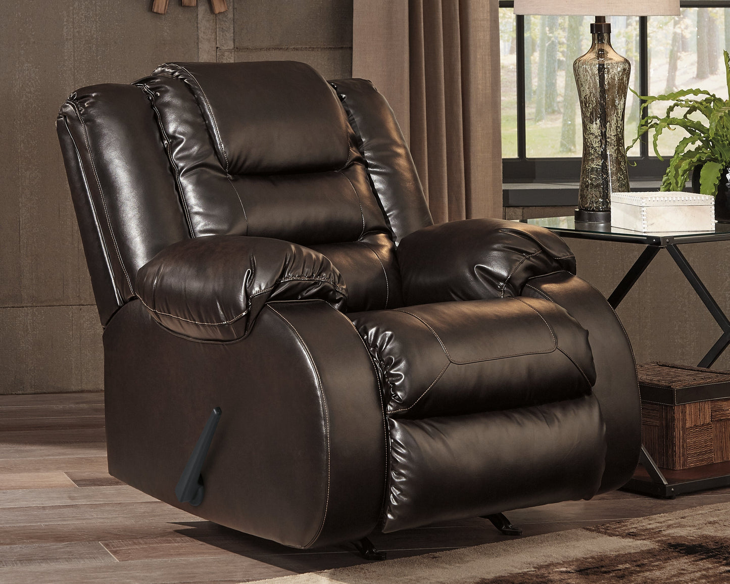 Vacherie Brown Reclining Sofa and Recliner