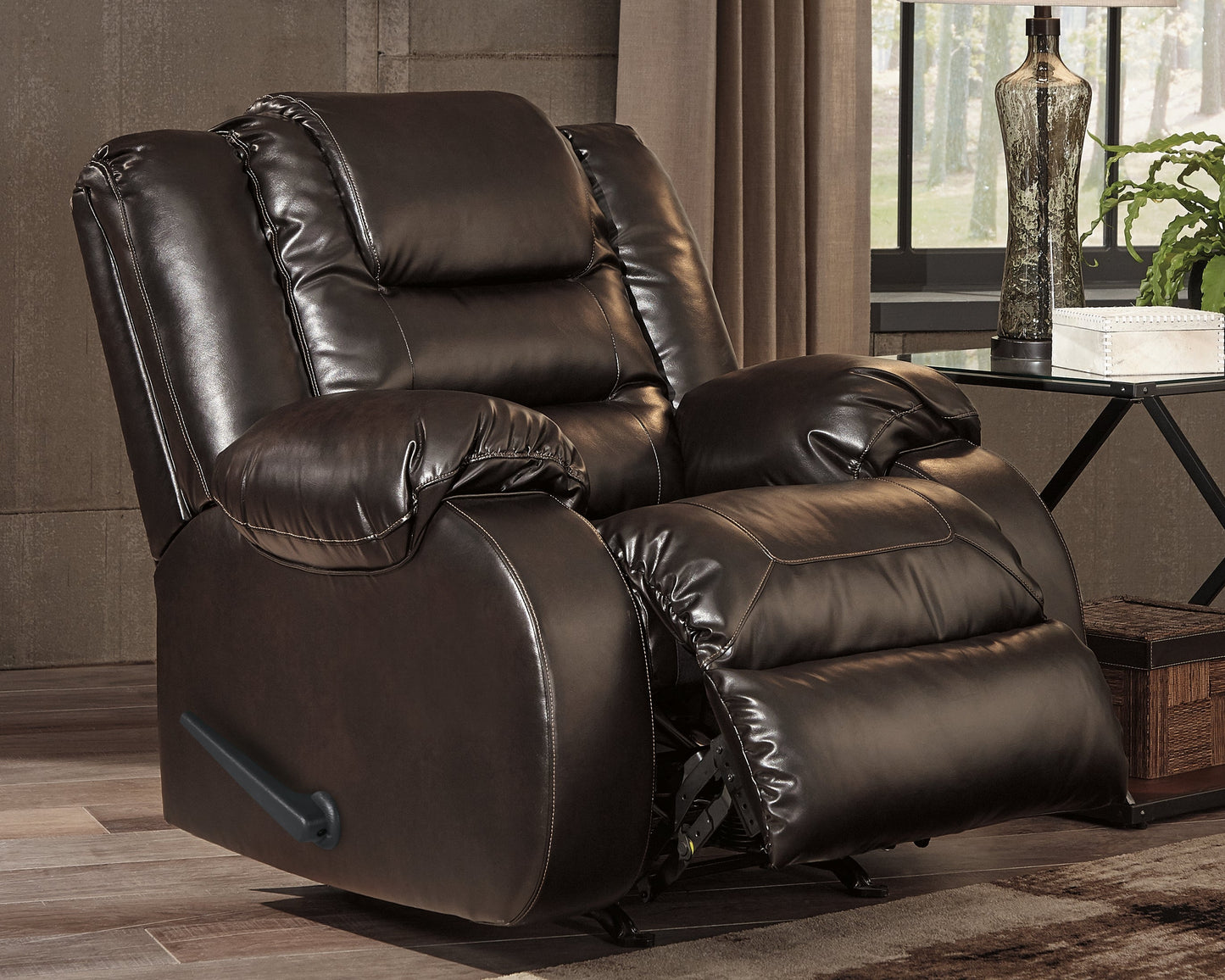 Vacherie Brown Reclining Sofa and Recliner