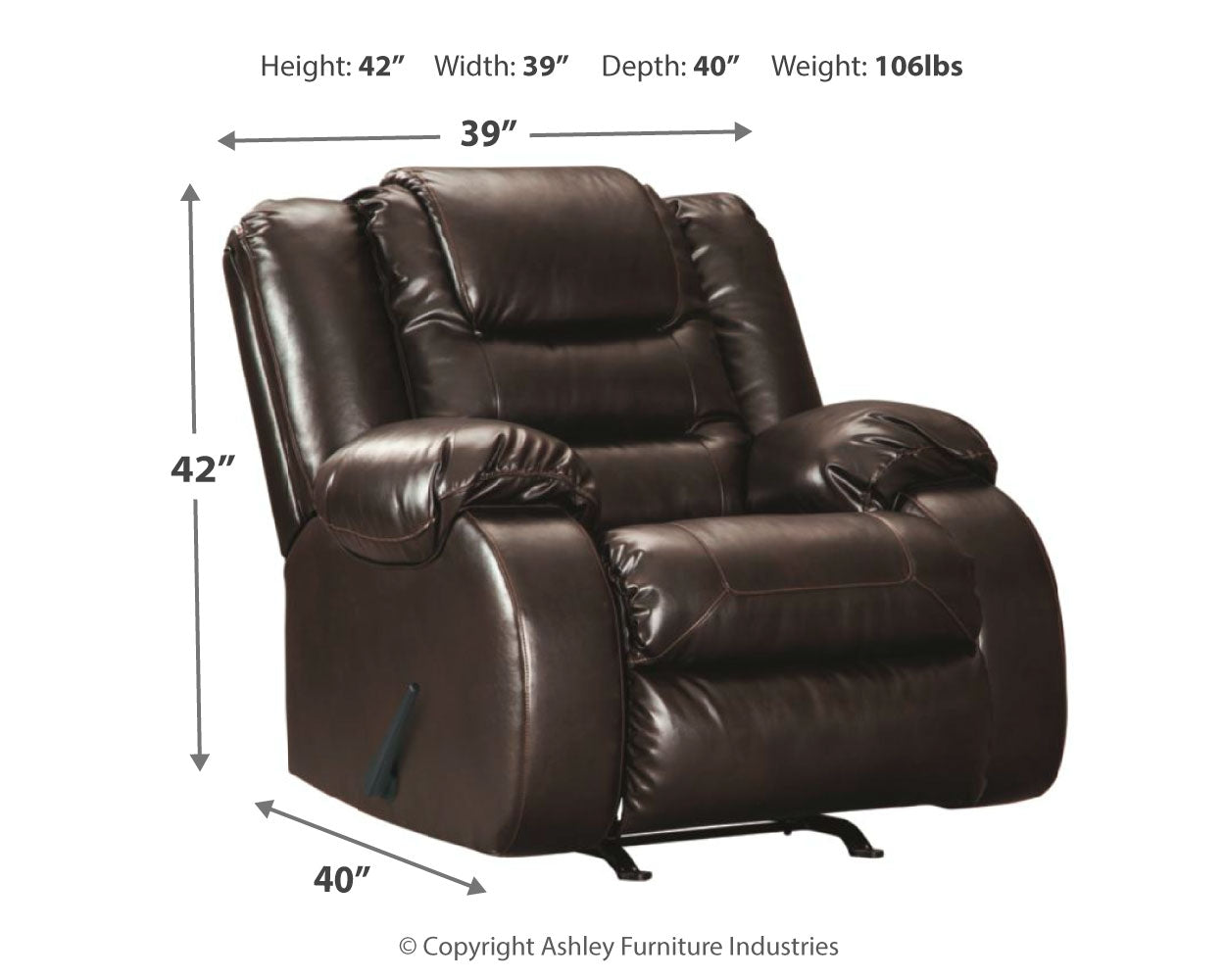 Vacherie Brown Reclining Sofa and Recliner