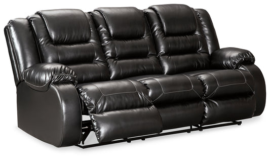 Vacherie Black Reclining Sofa