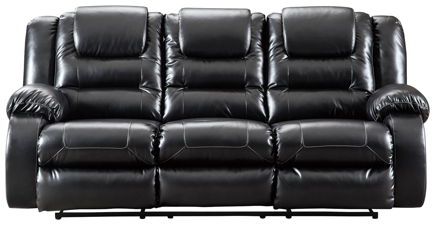 Vacherie Black Reclining Sofa, Loveseat and Recliner