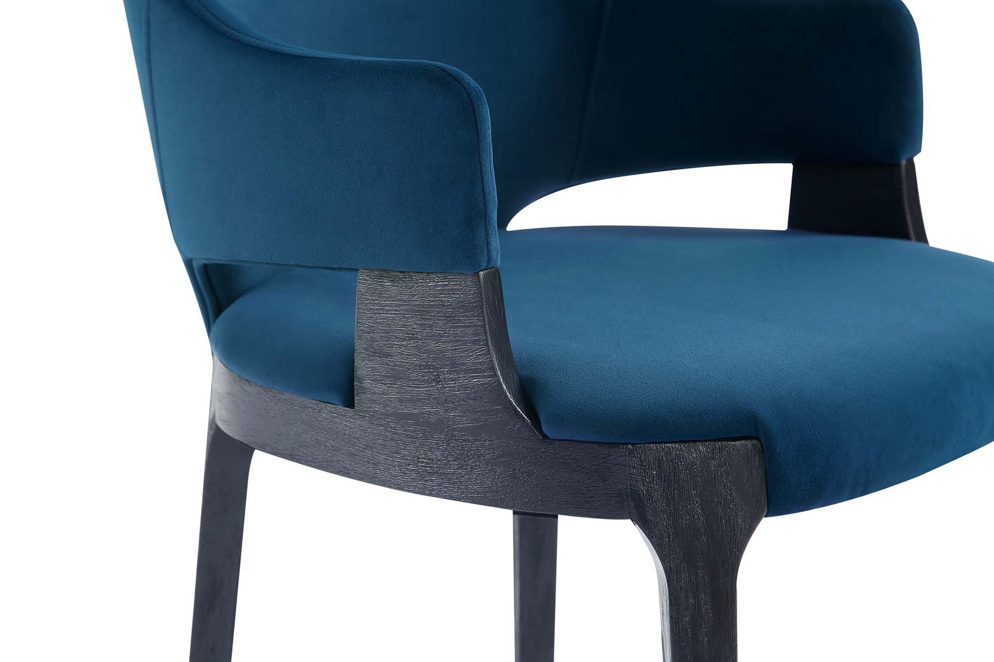 8-Piece Kara Dining Side and Arm Chairs in Blue - Ornate Home