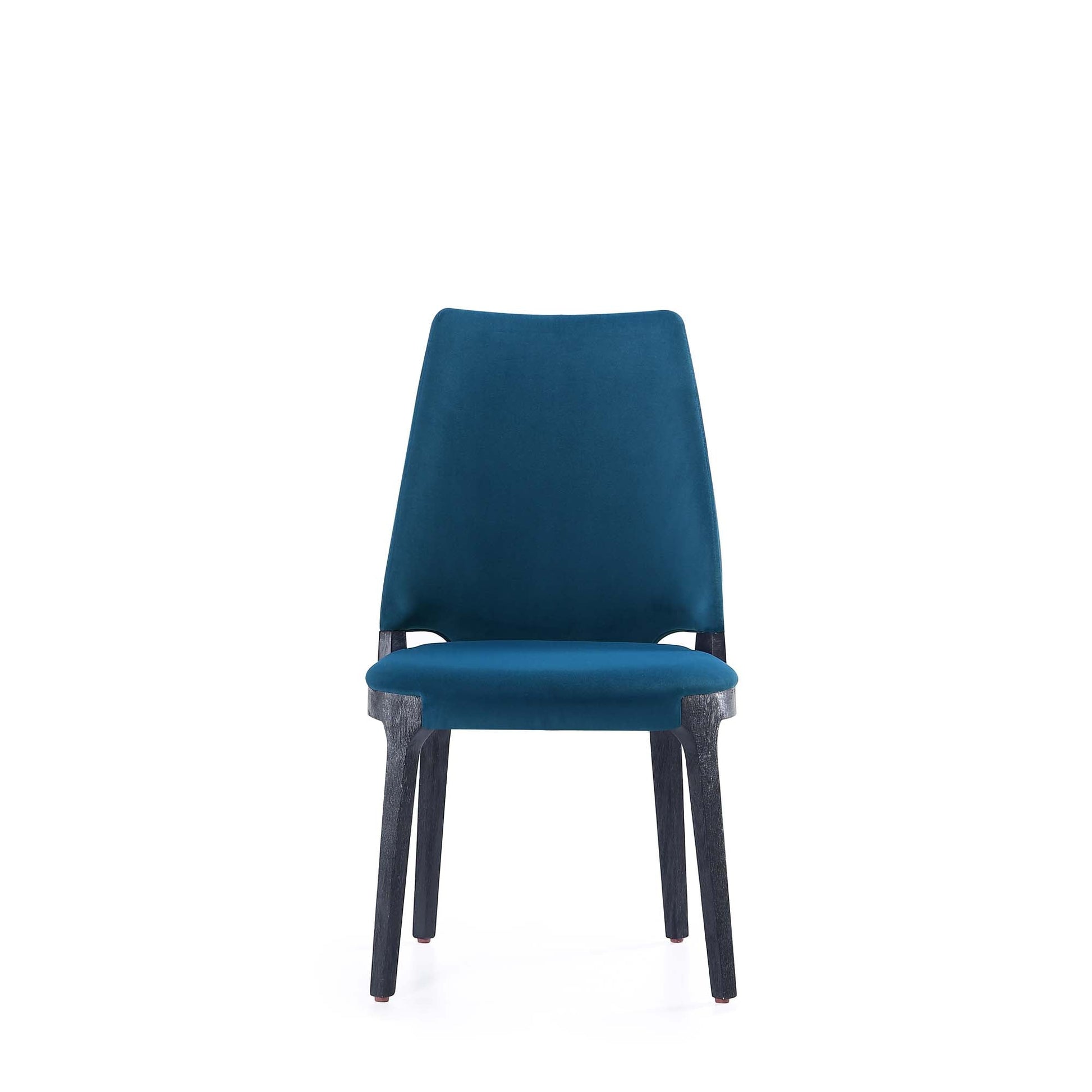 8-Piece Kara Dining Side and Arm Chairs in Blue - Ornate Home