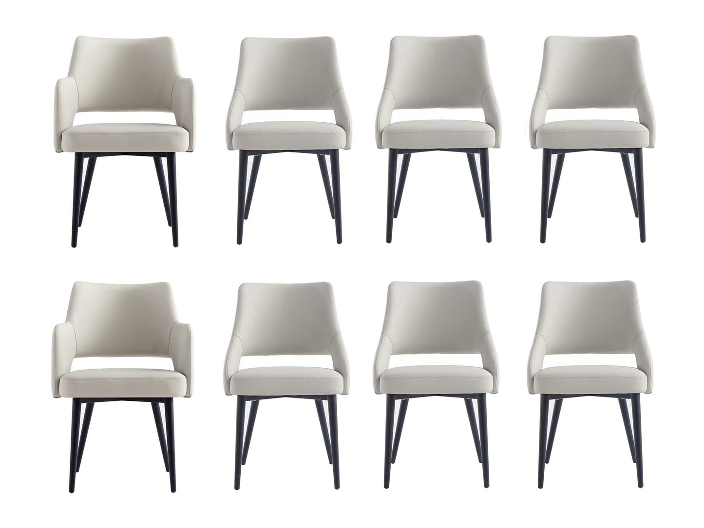 8-Piece Tremont Dining Chair in Stone - Ornate Home