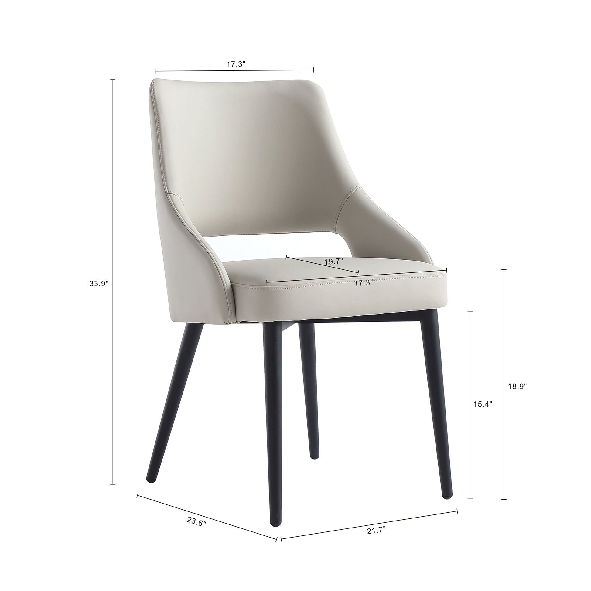 8-Piece Tremont Dining Chair in Stone - Ornate Home